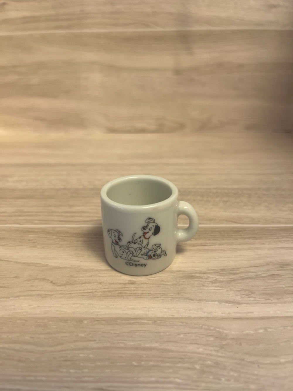 Disney 101 Dalmatians Dog Miniature Porcelain Mug Cup, Tiny, Small, 1.25"